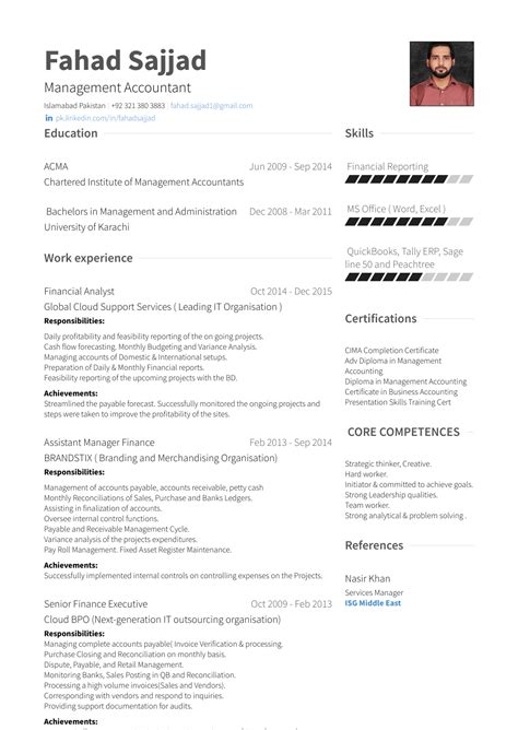 It demonstrates the ideal key skills section. Financial Analyst - Resume Samples and Templates | VisualCV