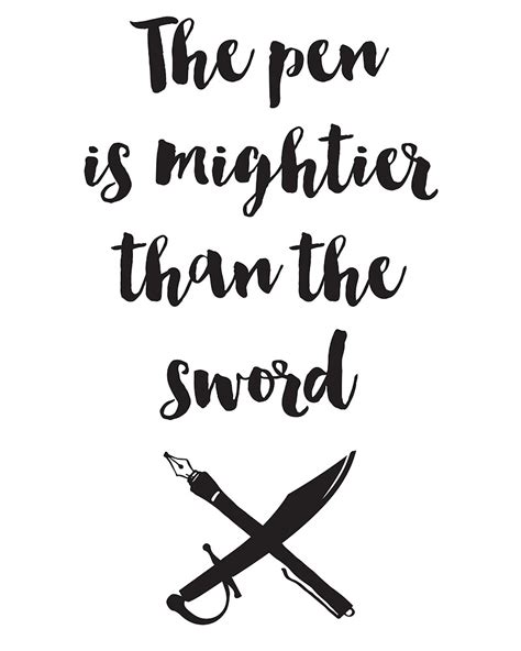 The pen is mightier than the sword. "The pen is mightier than the sword Quote" by deificusArt ...