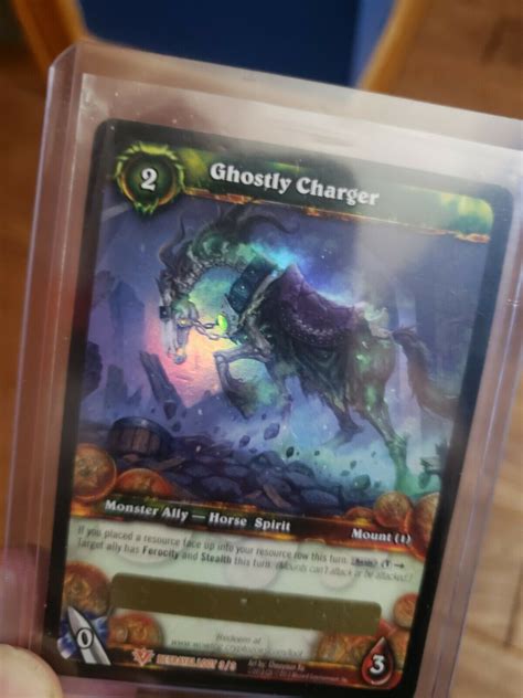 Ghostly Charger World Of Warcraft Ghastly Skull Mount WoW TCG Values