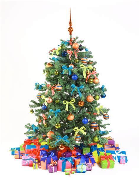 Decorated Christmas Tree With Presents Stock Photo Image Of Festival