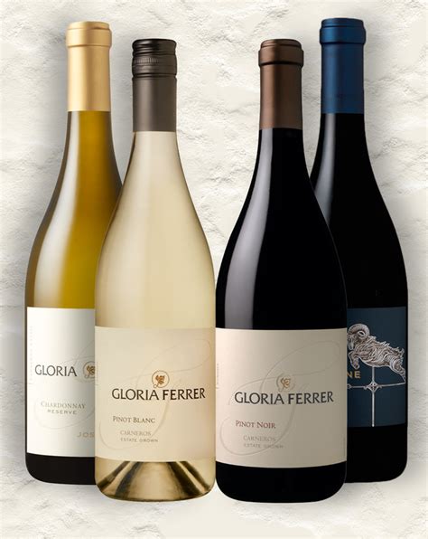 Gloria Ferrer Still Wine 4 Pack Sonoma Carneros Wine Ts