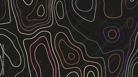 Topographic Multicolored Linear Background Abstraction With Place For