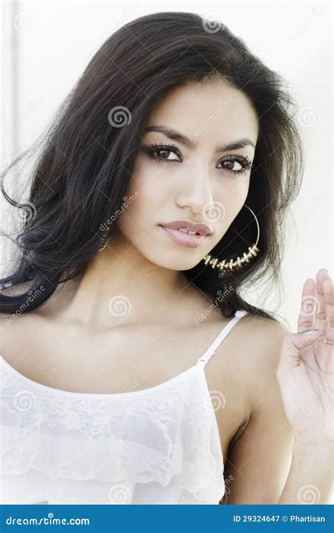 Beautiful Exotic Young Woman Stock Image Image Of Close Natural