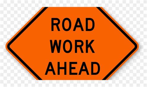 North Coast Review Road Work Ahead Sign Free Transparent Png