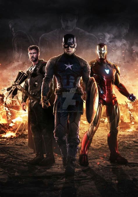 thor captain america and iron man in endgame avengers marvel superhero posters marvel