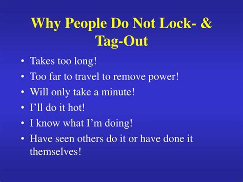 Ppt Lock Out And Tag Procedures Powerpoint Presentation Free Download Id 263545