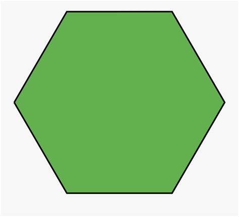 Hexagon Clipart Pdf 2d Shapes Hexagon Green Free Transparent