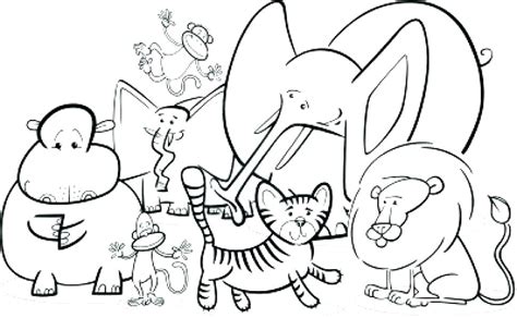 Jungle Animals Coloring Pages At Free Printable