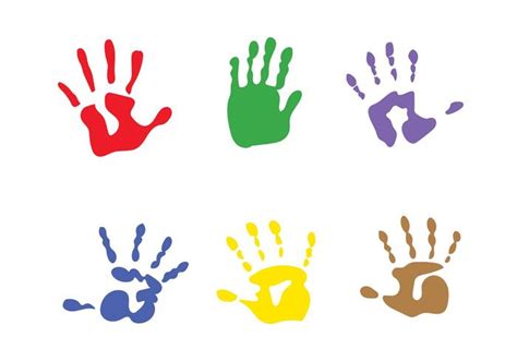 Vector Child Handprints Download Free Vector Art Stock Graphics And Images