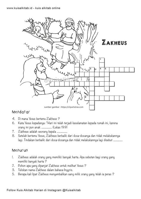 KA-zakheus - Kuis Alkitab