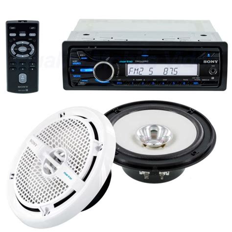 Sony Cxs M2016 Marine Stereo System Package With Marine Cd Receiver And