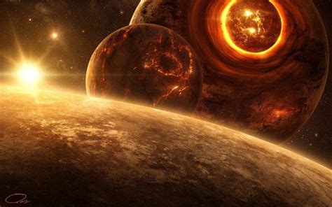 Qauz Digital Art Planet Space Sun Space Art Wallpapers Hd