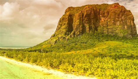 Le Morne Brabant In Mauritius Amazing Aerial View Of Beach Forest And