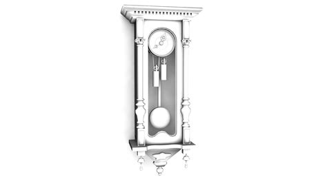 Antiguo Reloj De Pared Modelo 3D 25 3ds C4d Obj Fbx Dae X Free3D