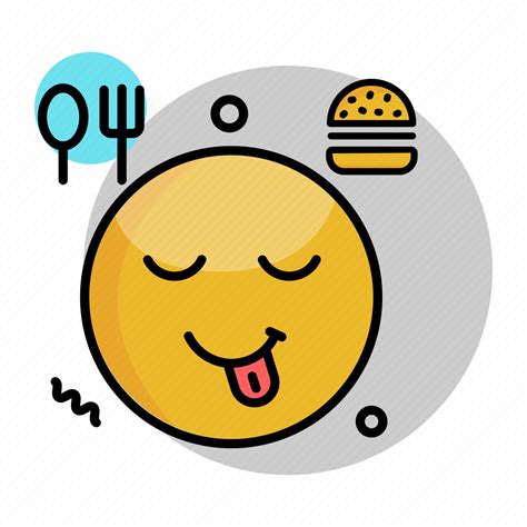 Delicious Emoji Emoticon Face Smiley Tasty Yummy Icon Download