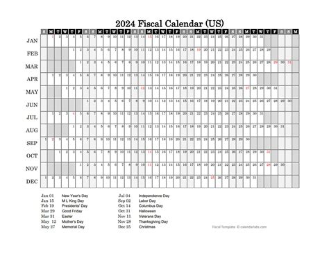 2024 Fiscal Calendar Usa Free Printable Templates