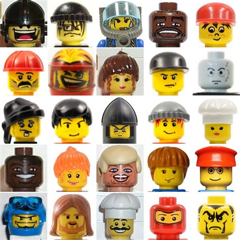100 Authentic Global Trade Starts Here 200 New Lego Minifig Heads Random Lot Of Minifigure