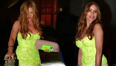 Sofia Vergara Flaunts Her Gorgeous Curves In Neon Green