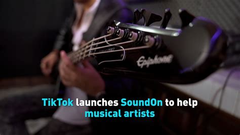 Tiktok Launches Soundon To Help Musical Artists Cgtn America