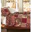 Cranberry Floral Patchwork Quilt Set  Quilts & Bedspreads Bedding