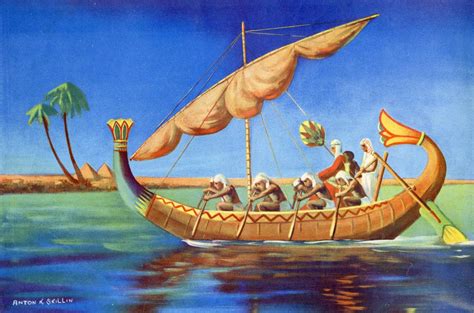 Reed Boat Of Ancient Egypt Posters And Prints By Corbis