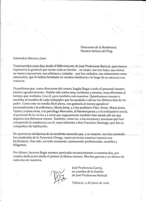 Carta De Agradecimiento Formato