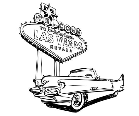 Las Vegas Sign Drawing At Explore Collection Of