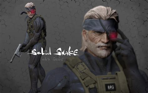 Metal Gear Solid Old Snake Zbrushcentral