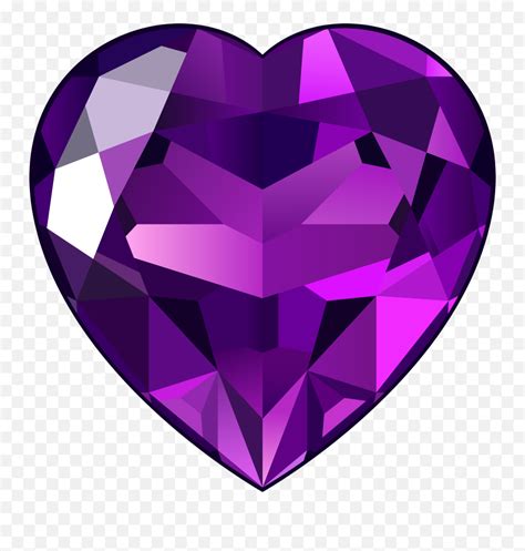 Neon Purple Heart Transparent Png Purple Heart Gem Purple Heart Emoji Png Free Transparent