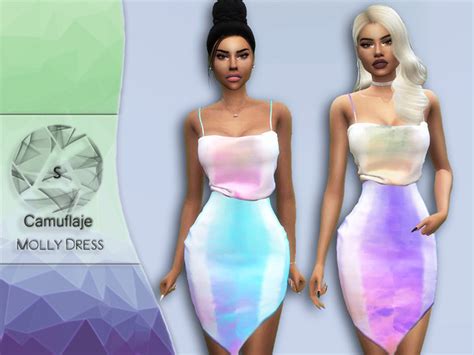 Molly Dress By Camuflaje At Tsr Sims 4 Updates
