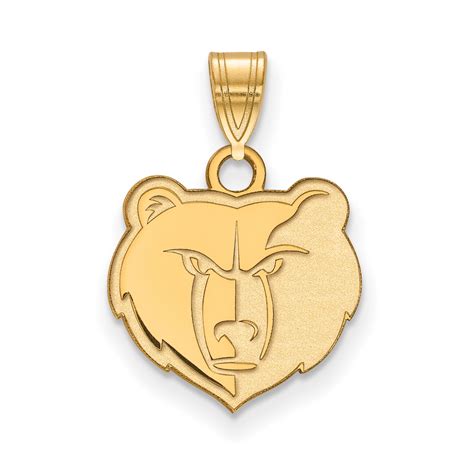 Nba Memphis Grizzlies Small Logo Pendant In 10k Yellow Gold Ebay
