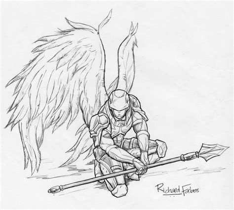 Angel Warrior Warrior Drawing Angel Drawing Angel Warrior