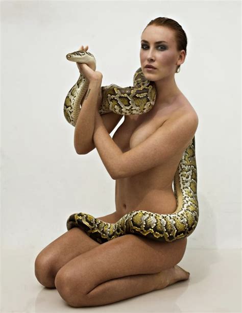 Norntm Cycle Nd Episode Posing Nude With Pythons Photo Shoot