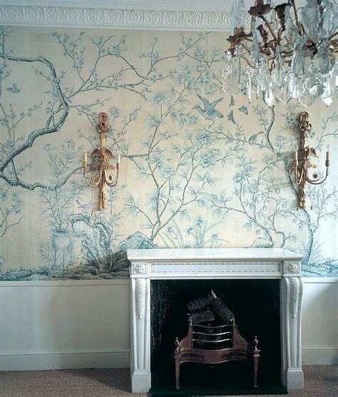 Via Laurel Bern Blog Beautiful Wallpaper Fireplace Surround And