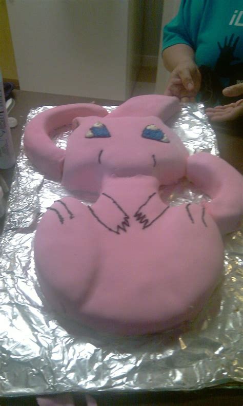 Mew Cake By Neko Glo On Deviantart Pokemon Cake Pokemon Birthday