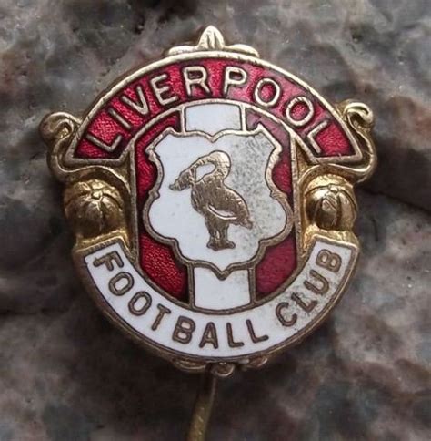 Liverpool Football Club Lfc Soccer Crest Antique Enamel Pin Badge