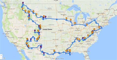 2016 Road Trip Route — Trip Over Life