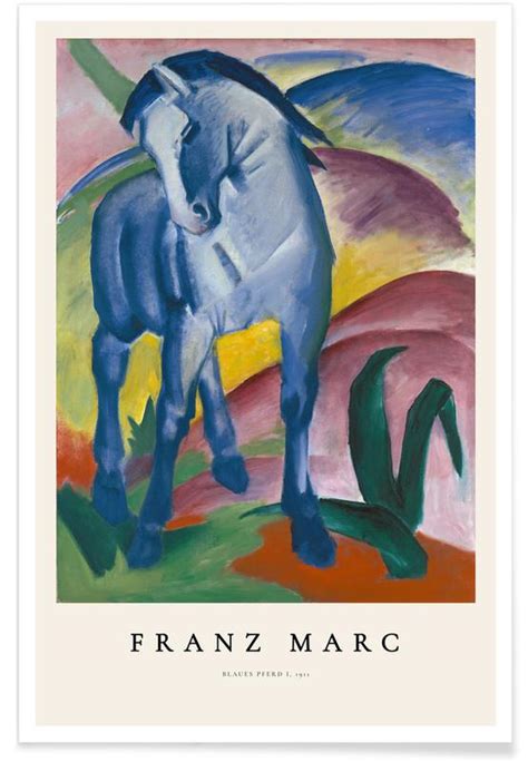 Franz Marc Blaues Pferd I Poster Juniqe