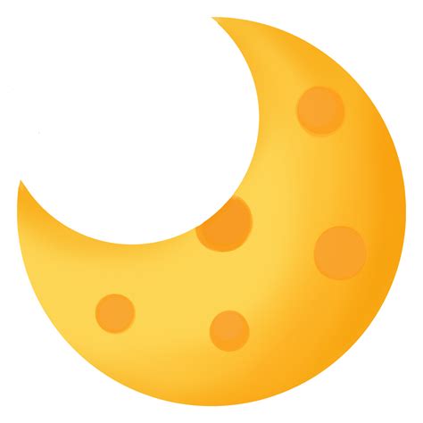Illustration Png Hand Painted Cute Yellow Crescent Moon With Holes