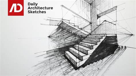 How To Draw Stairs In Two Point Perspective Daily Architecture