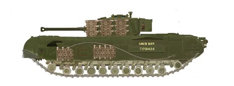 Churchill Mkvii Of A Royal Tank Regiment Germany February 1945