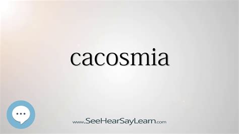 Cacosmia Youtube