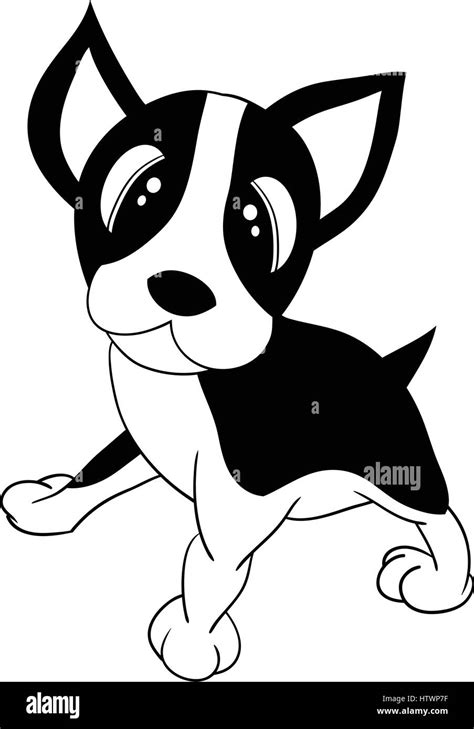 Illustration Of Isolated Cartoon Cute Dog Vector Eps 8 Stock Vector