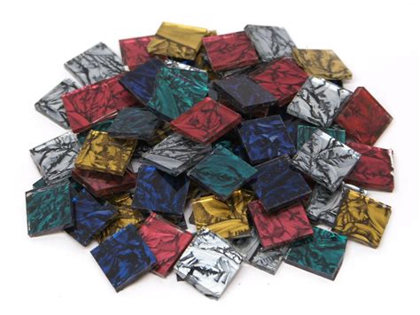 3 4 Van Gogh Solid Color Glass Chips Mix 75 Pieces Delphi Glass