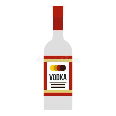 Icono De La Vodka Estilo Plano Ilustración Del Vector Ilustración De