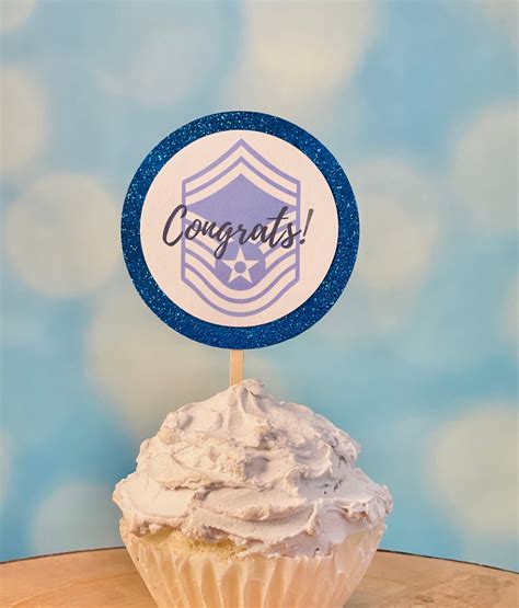 Personalized Usaf Cupcake Toppers Air Force Cupcake Toppers Etsy
