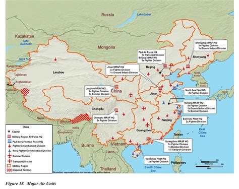 Military Power Of The Peoples Republic Of China 2098 Maps Perry