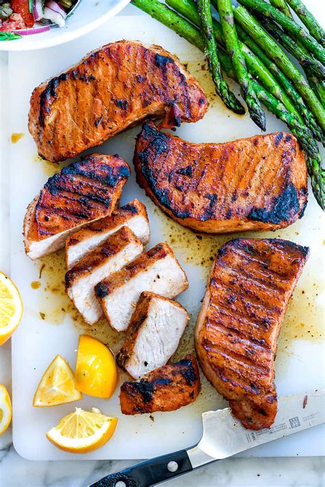 The Best Juicy Grilled Pork Chops Foodiecrush