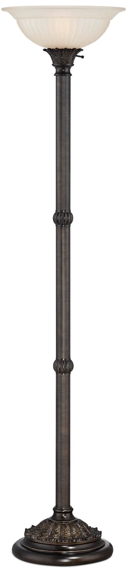 Bellham Bronze Traditional Torchiere Floor Lamp Style W9579