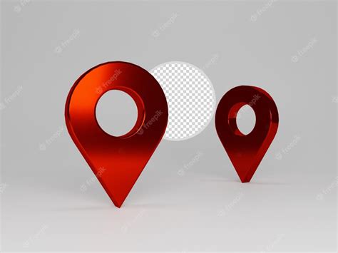 Premium Psd 3d Realistic Location Map With Transparent Background